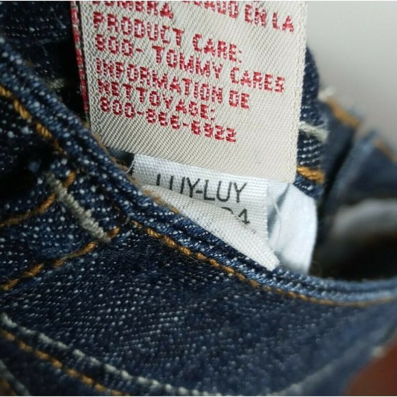 Tommy Hilfiger Luy Luy Cropped Jeans Capris Black/Blue Wide Leg Size 9 - Picture 10 of 10